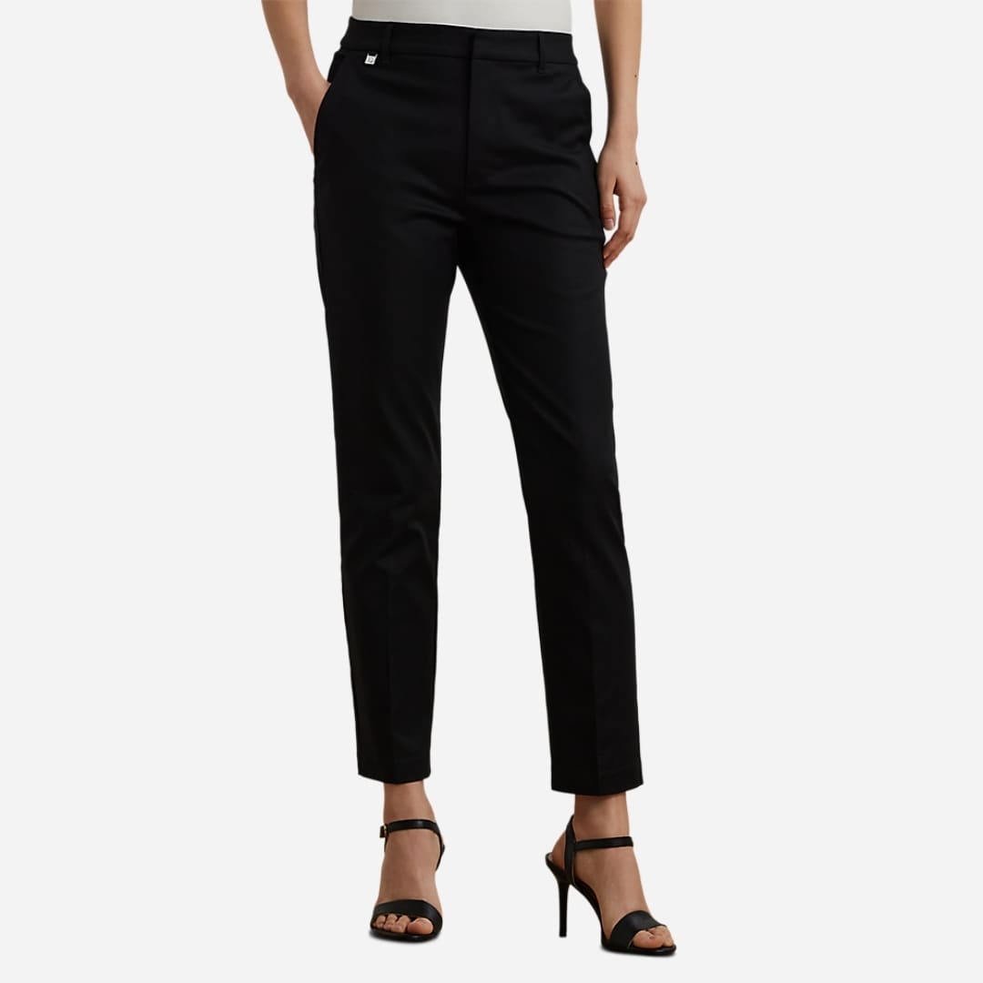 Double-Faced Stretch Cotton Pant - Polo Black