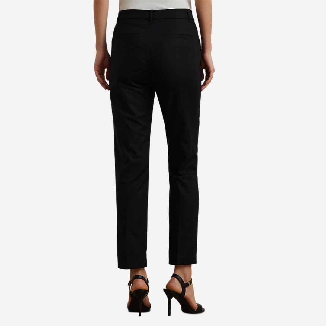 Double-Faced Stretch Cotton Pant - Polo Black