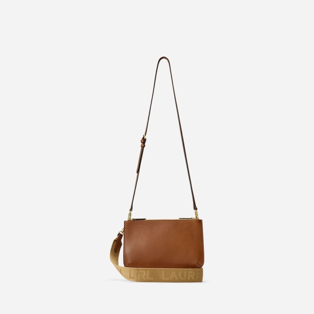 Leather Medium Landyn Crossbody Bag - Lauren Tan