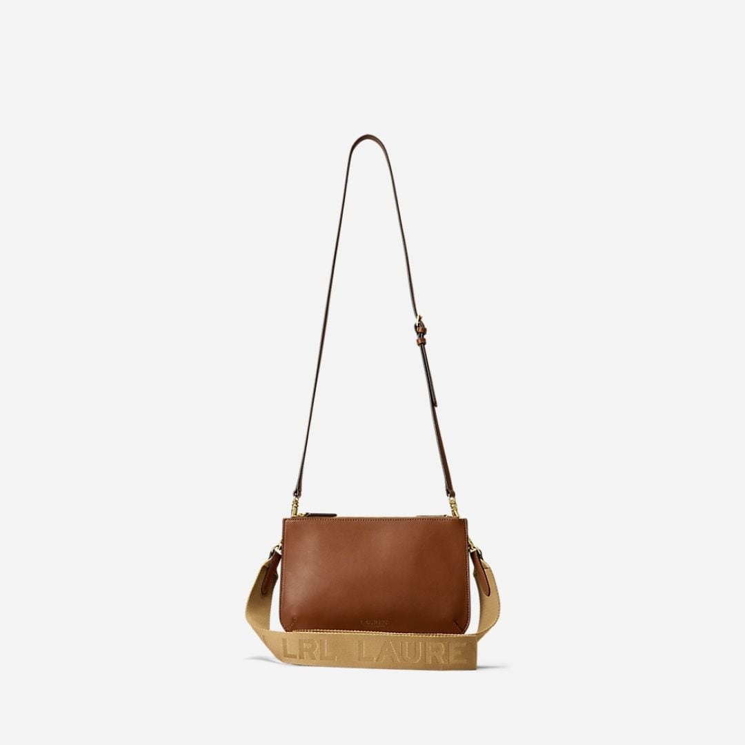 Leather Medium Landyn Crossbody Bag - Lauren Tan