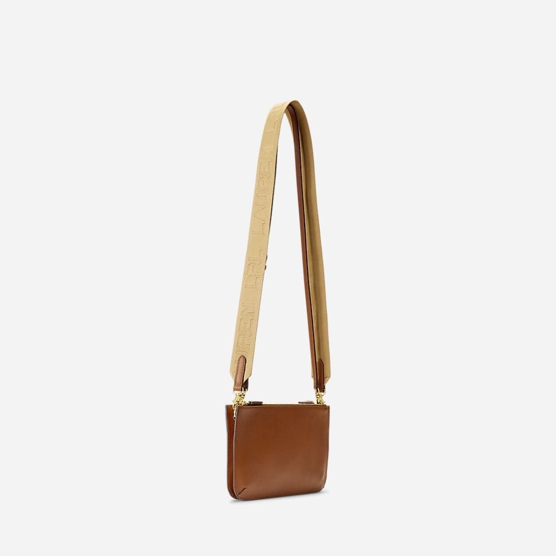 Leather Medium Landyn Crossbody Bag - Lauren Tan