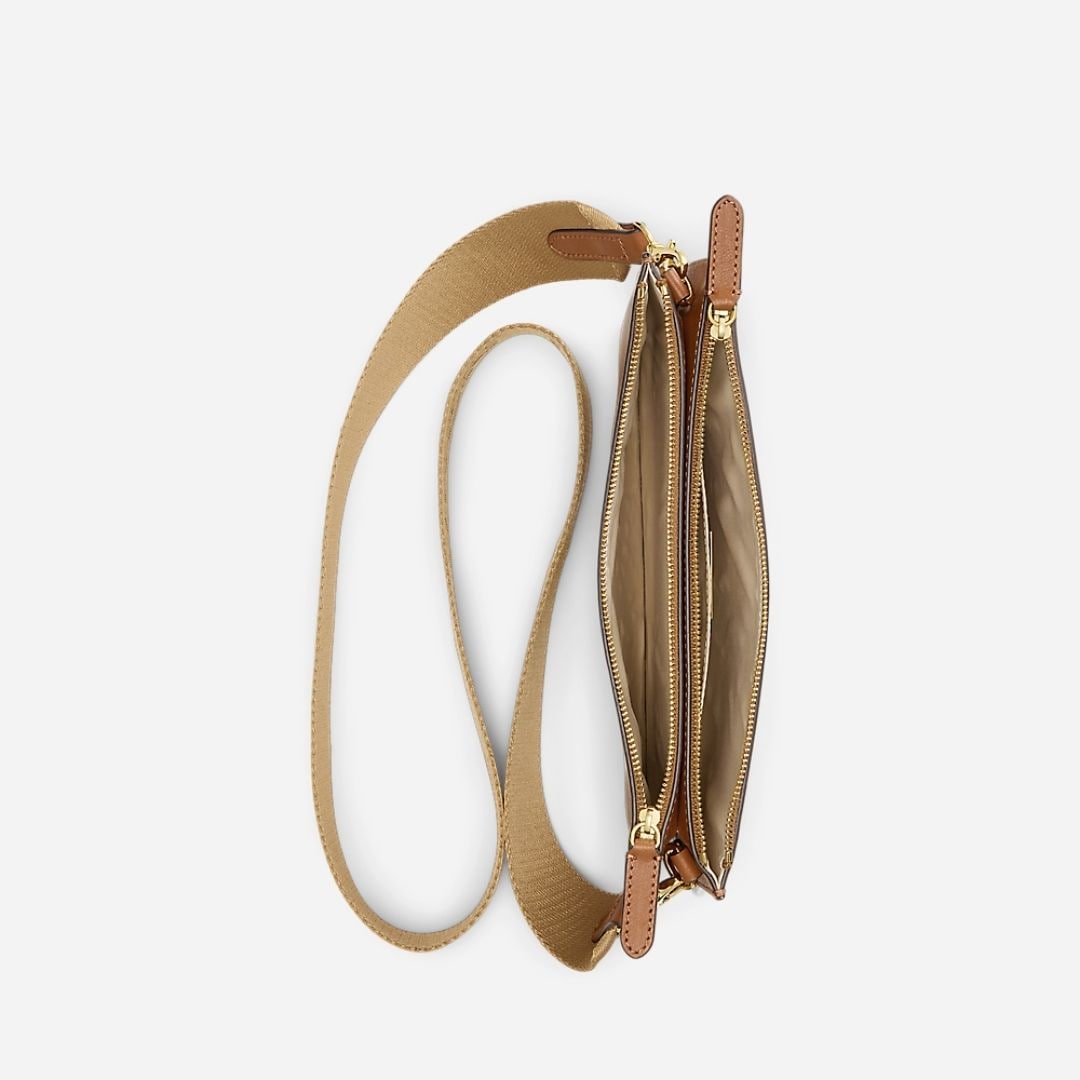 Leather Medium Landyn Crossbody Bag - Lauren Tan