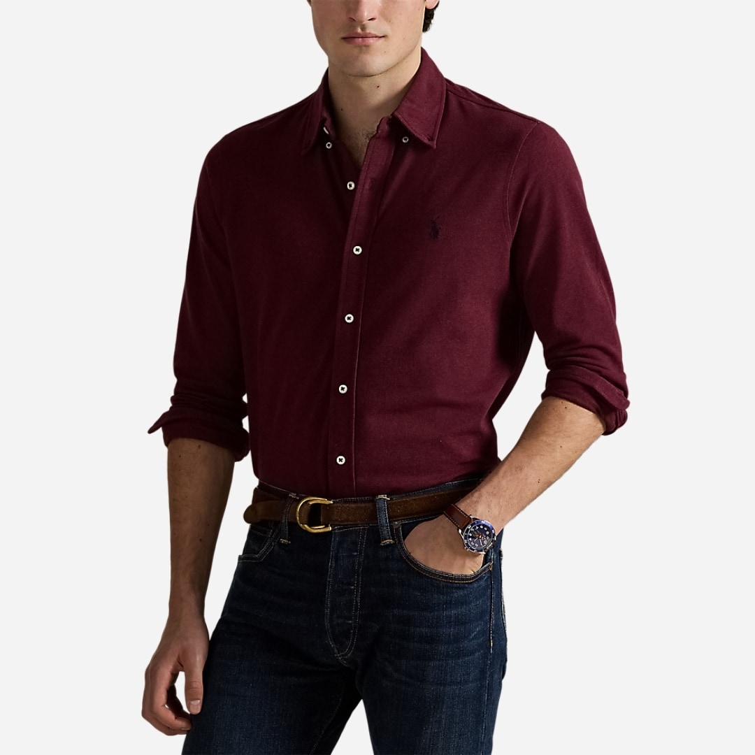 Featherweight Mesh Shirt - Spring Wine Heather