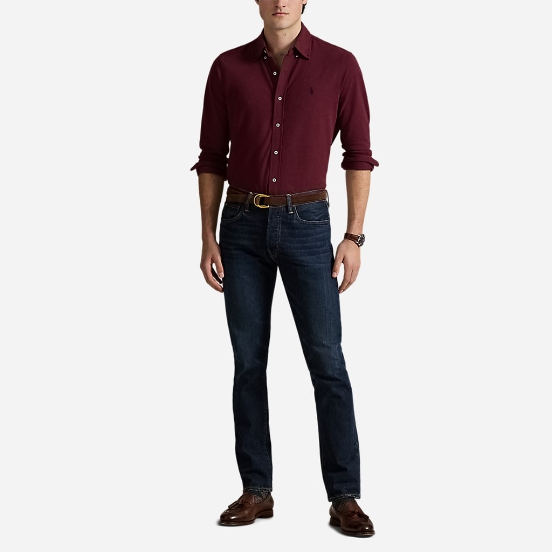 Featherweight Mesh Shirt - Spring Wine Heather