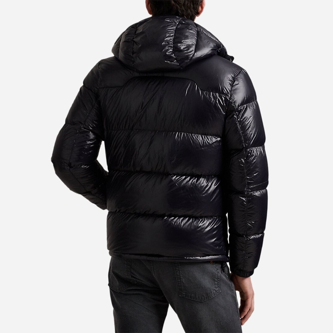 The Gorham Glossed Down Jacket - Polo Black Glossy