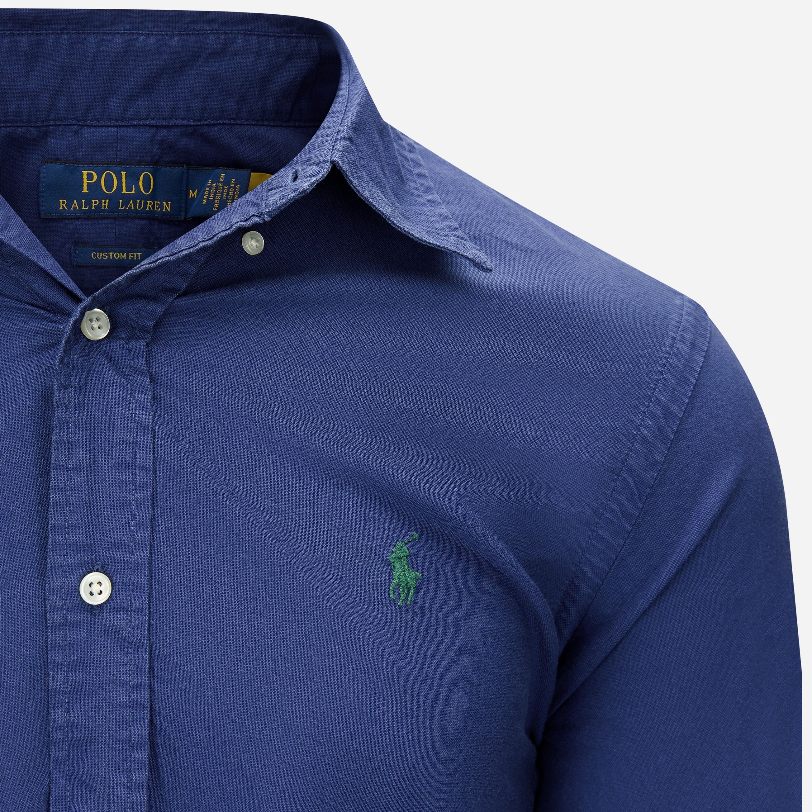 Custom Fit Garment-Dyed Oxford Shirt - Freshwater