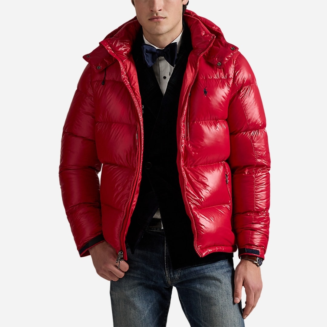 The Gorham Glossed Down Jacket - Rl 2000 Red Glossy