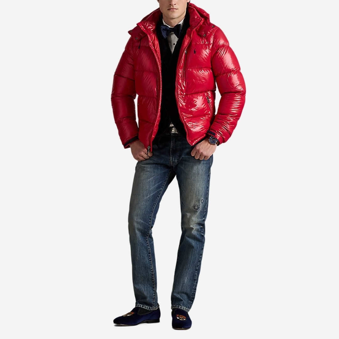 The Gorham Glossed Down Jacket - Rl 2000 Red Glossy