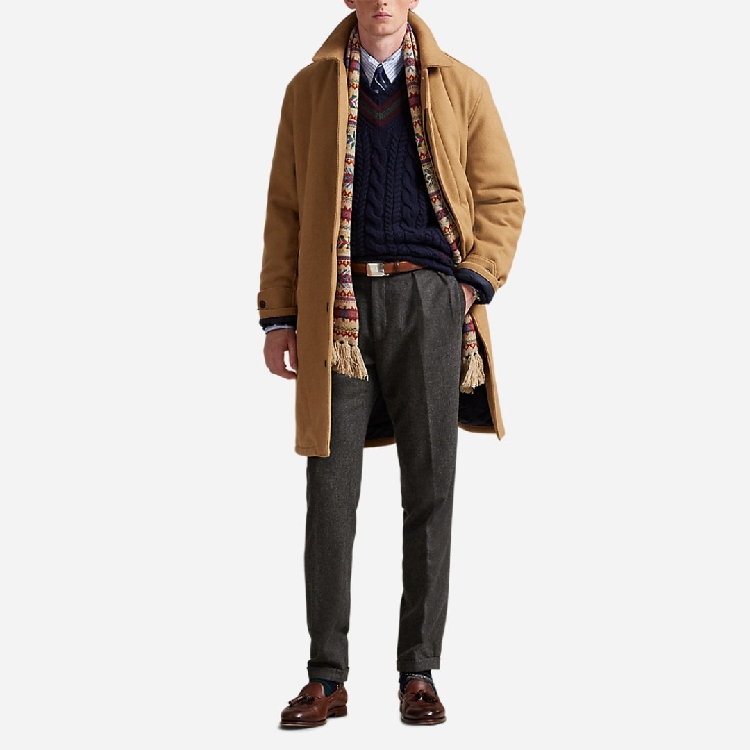 The Langdon Wool Walking Coat - Cafe Cream X