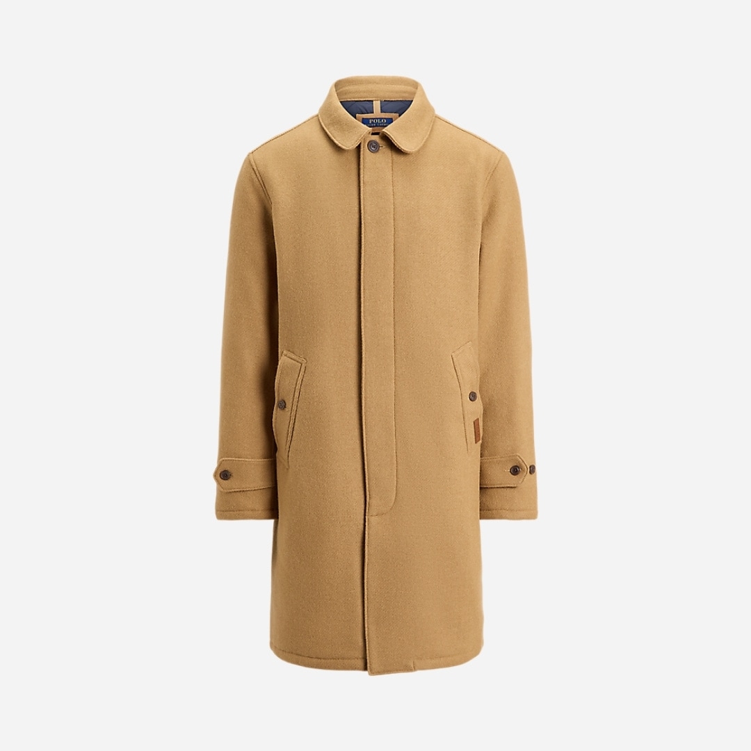 The Langdon Wool Walking Coat - Cafe Cream X