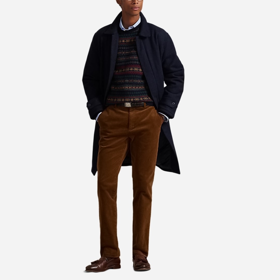 The Langdon Wool Walking Coat - Collection Navy