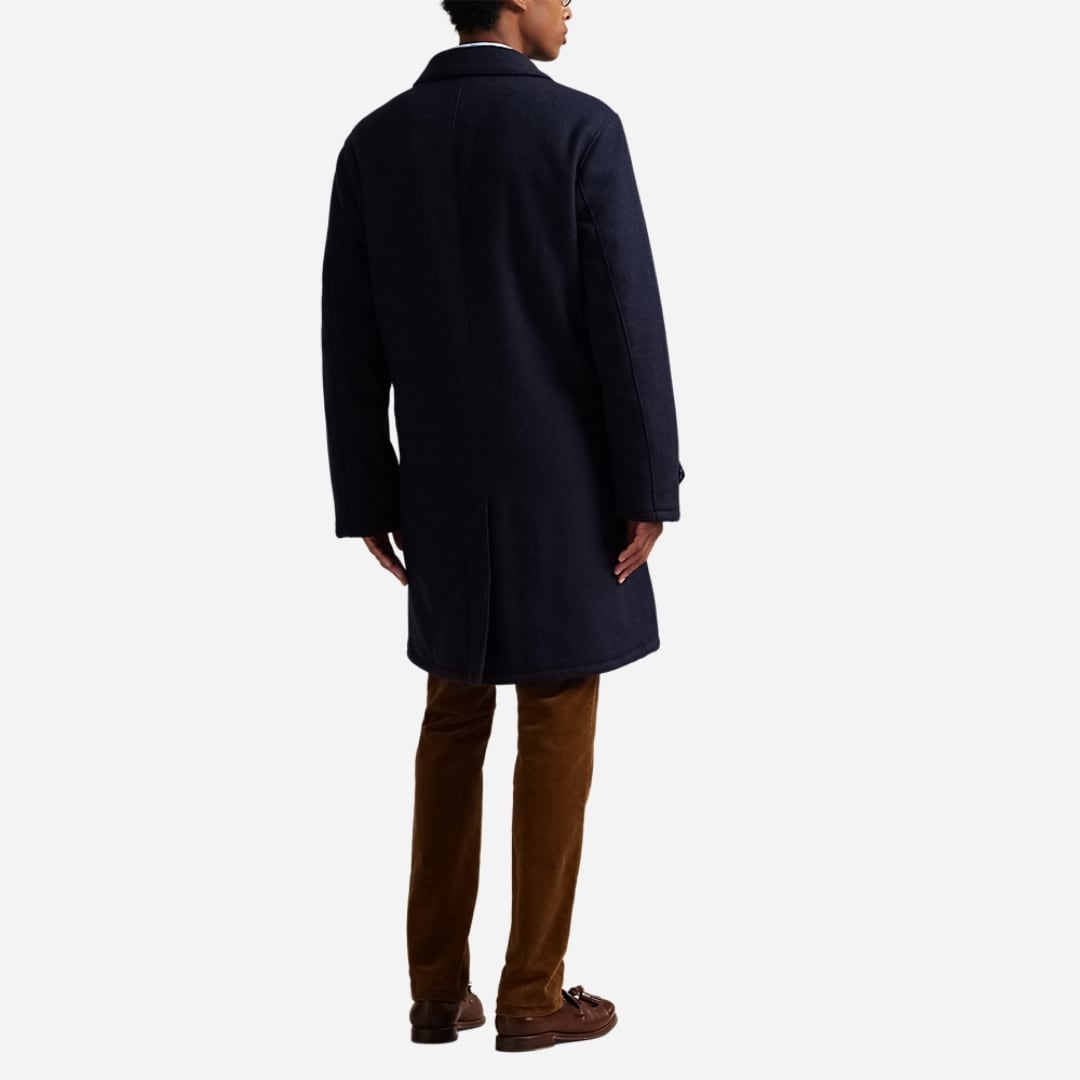 The Langdon Wool Walking Coat - Collection Navy