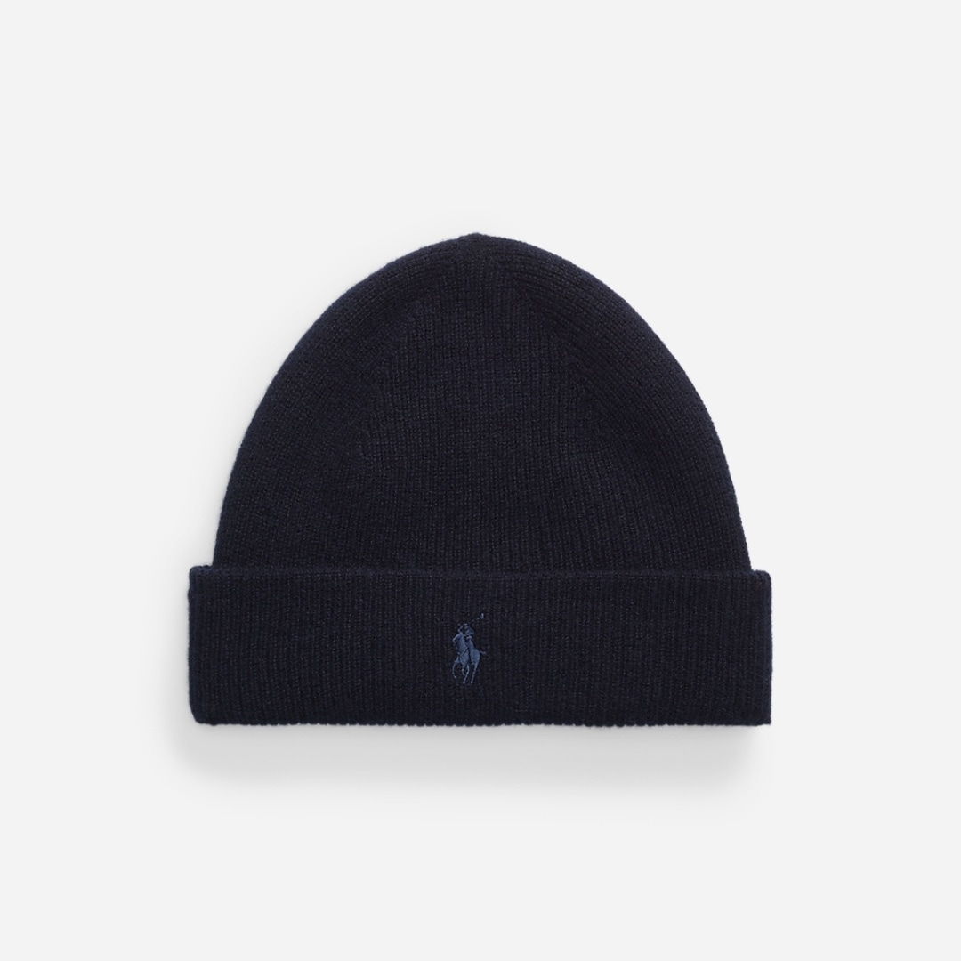 Washable Cashmere Beanie - Hunter Navy