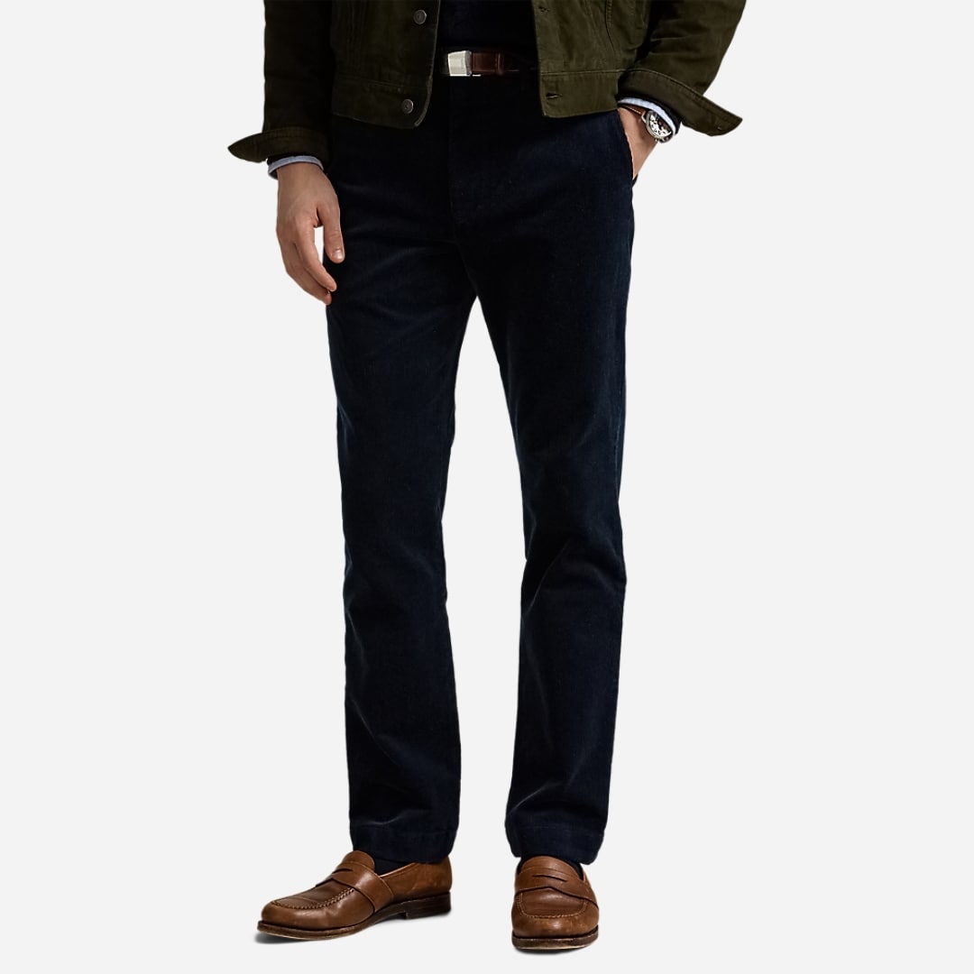 Andover Slim Fit Stretch Corduroy Pant - Aviator Navy