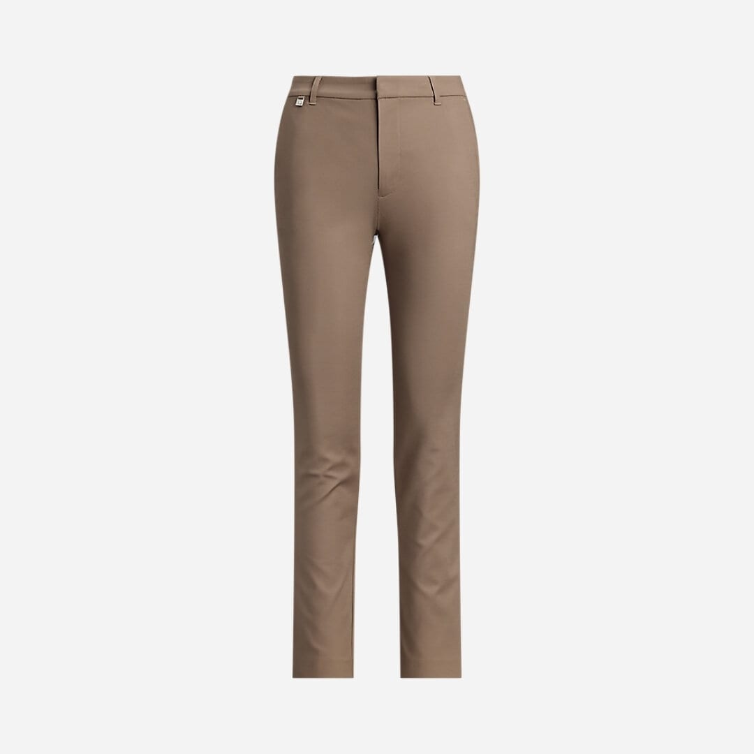 Double-Faced Stretch Cotton Pant - Taupe Brown