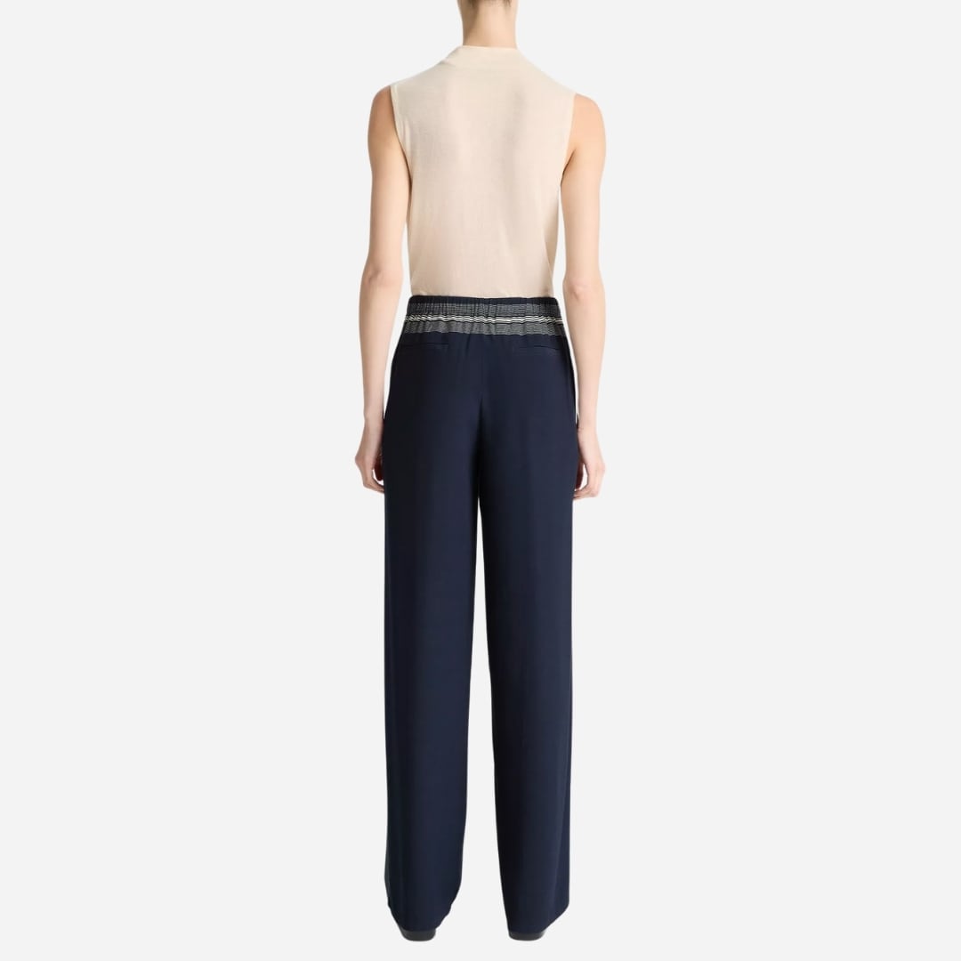 Handkerchief-Stripe Pull-On Pant - Coastal