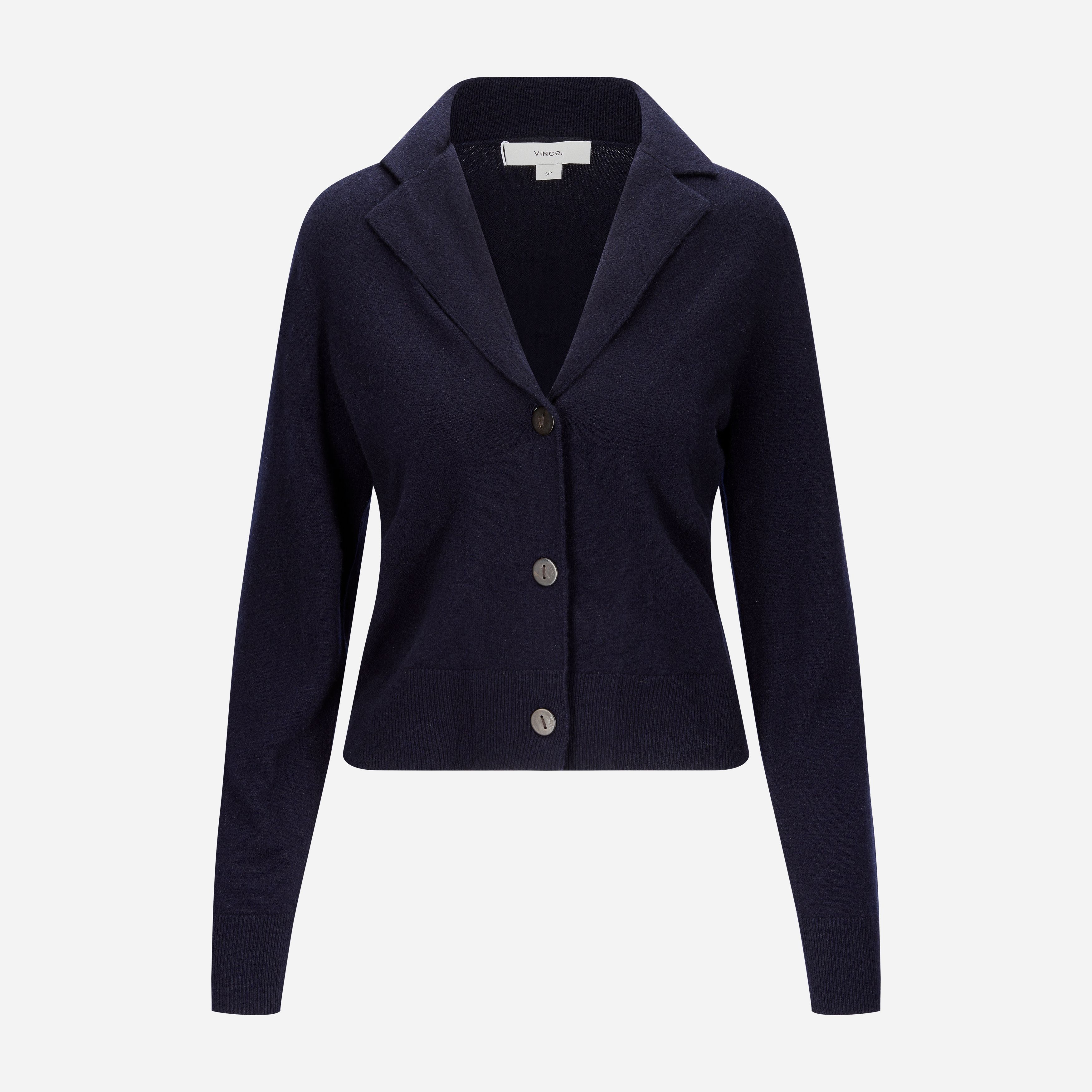 Lapel Button Cardigan - Coastal