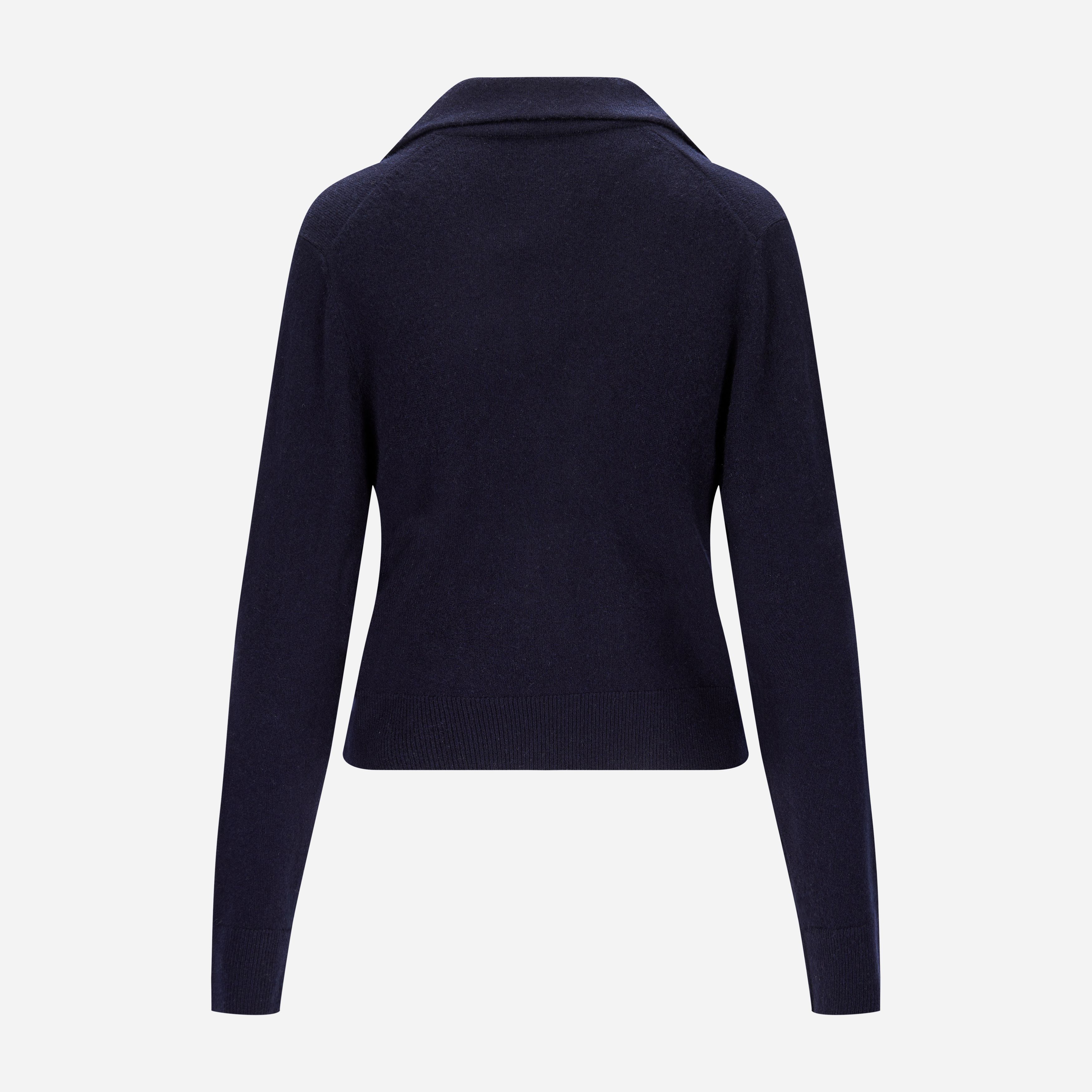 Lapel Button Cardigan - Coastal