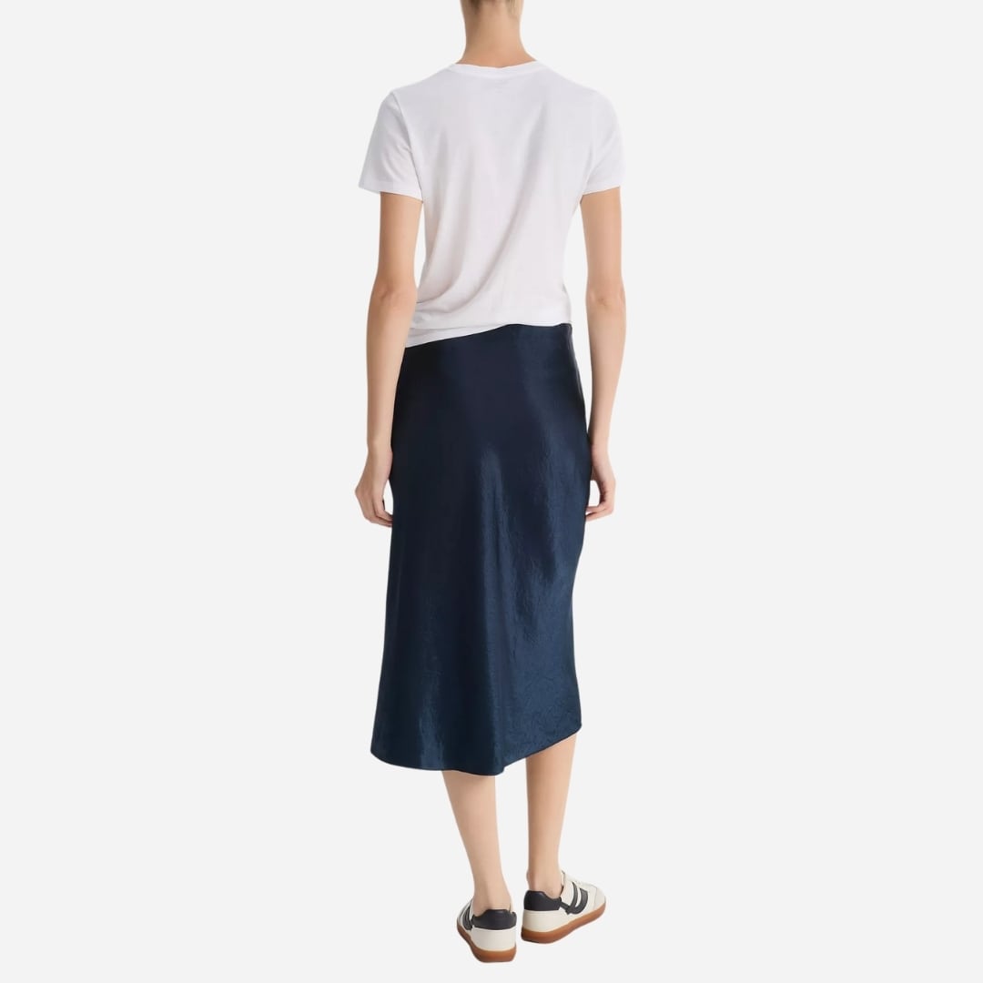 Satin Slip Skirt - Coastal