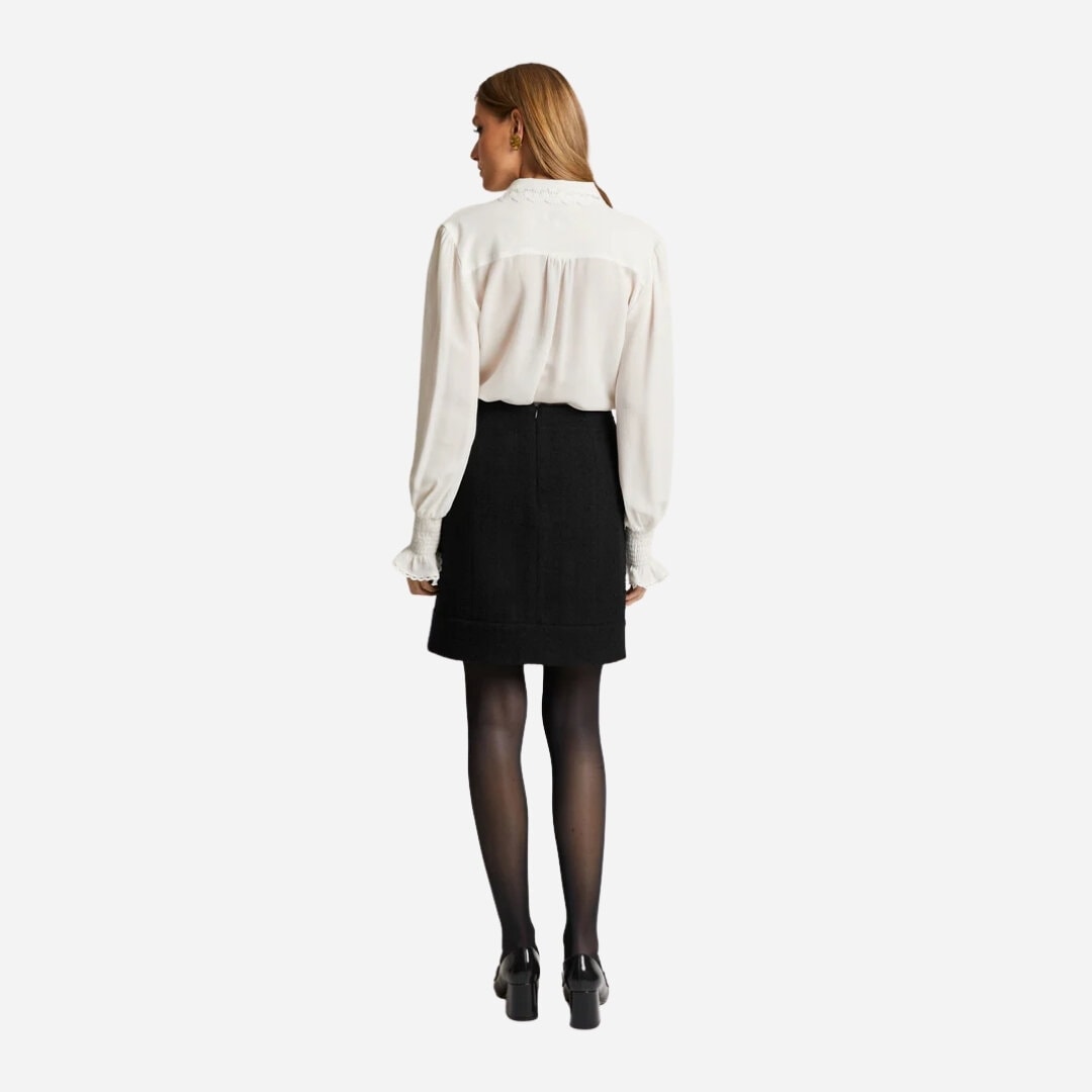 Liza Bouclé Skirt - Black