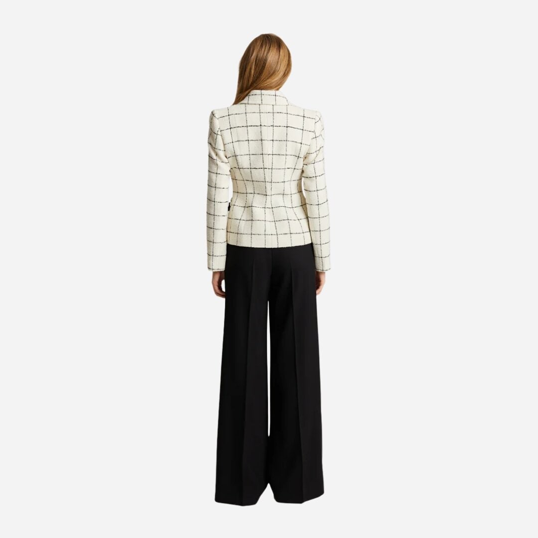 Madie Blazer - Black & White Check