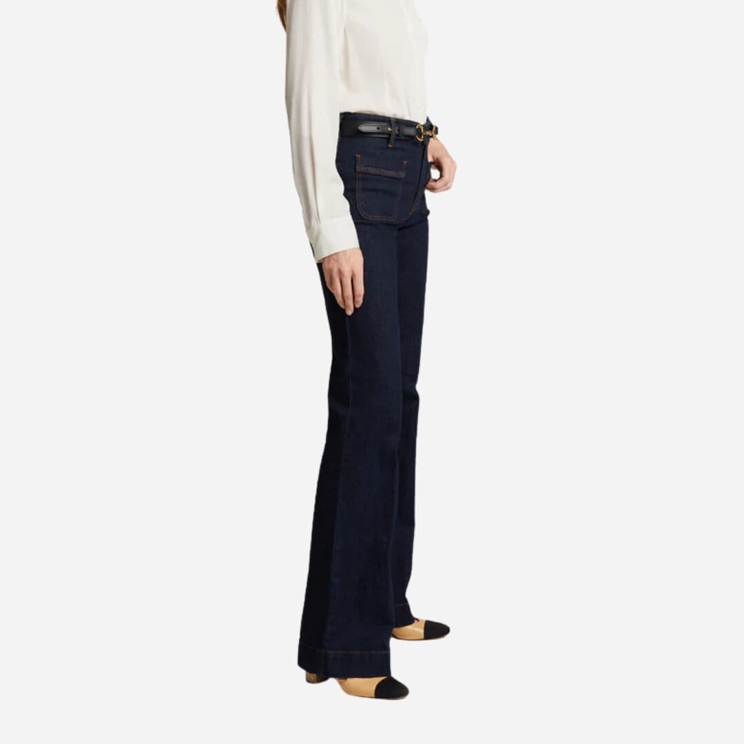 Fayme Flared Jeans - Denim Blue