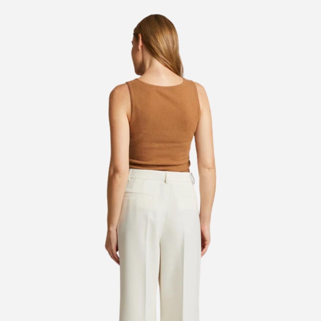 Sylva Merino-Cashmere Top - Camel