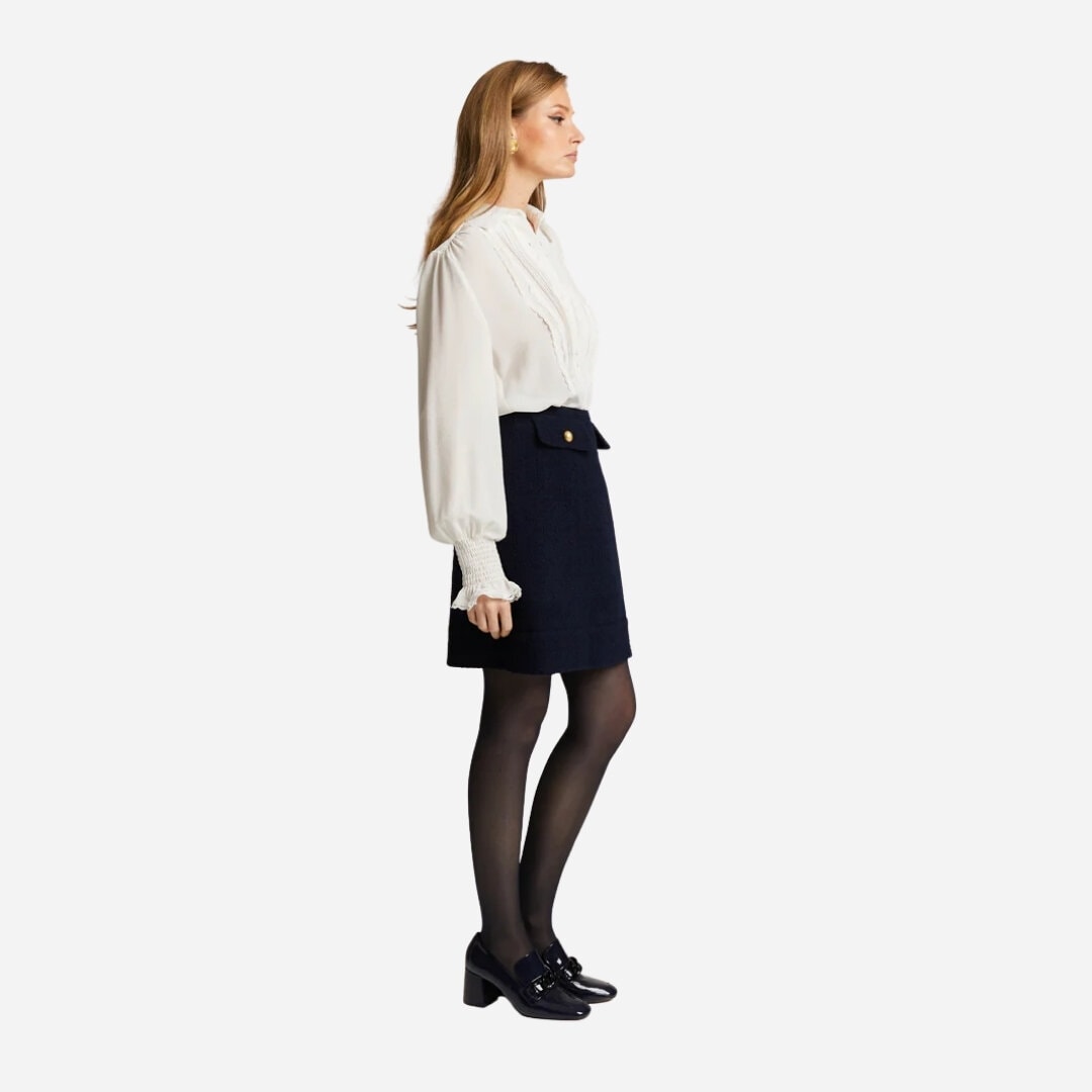Avora Blouse - Chalk White