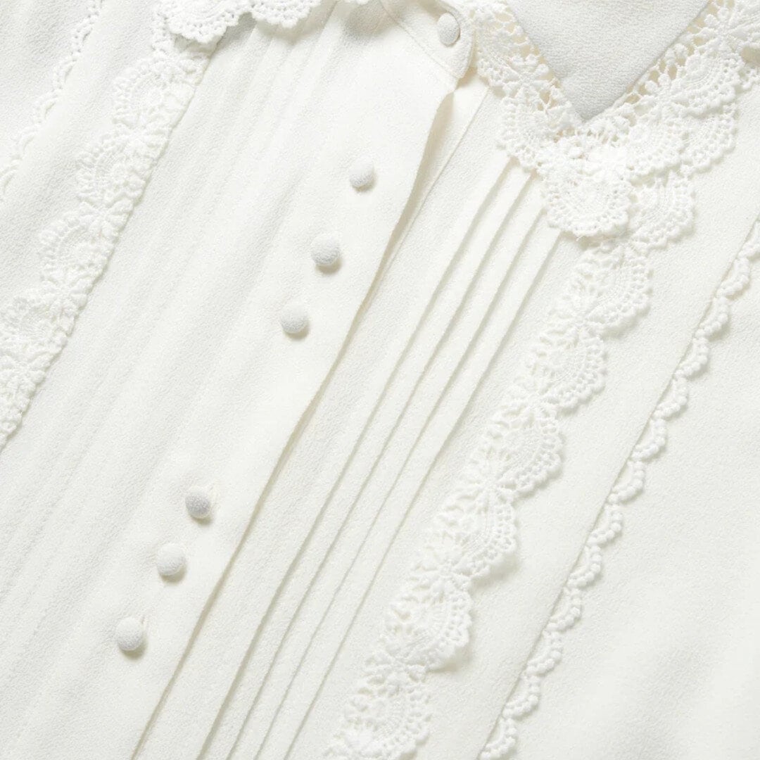 Avora Blouse - Chalk White