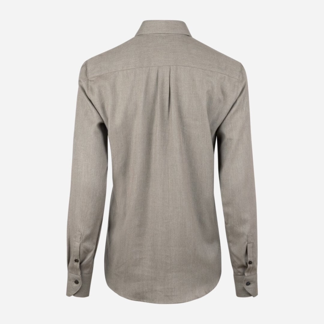Siri Flannel Shirt - Light Brown