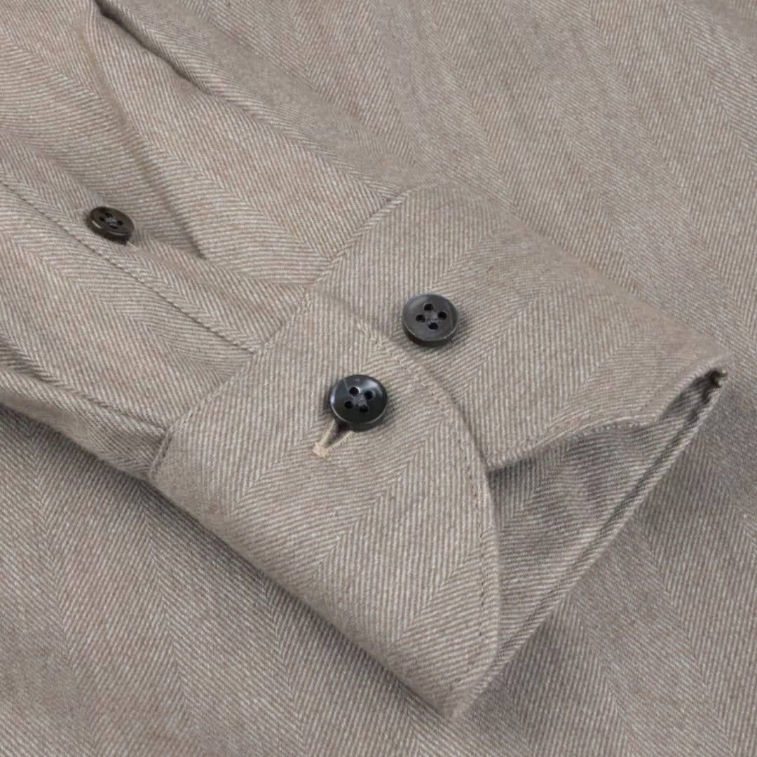 Siri Flannel Shirt - Light Brown