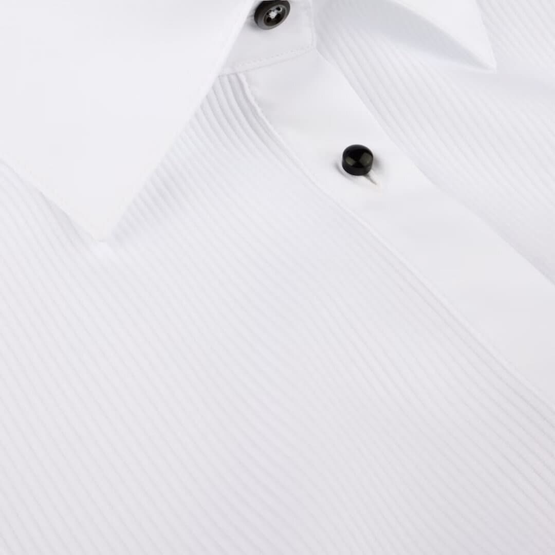 Jackie Tuxedo Shirt - White