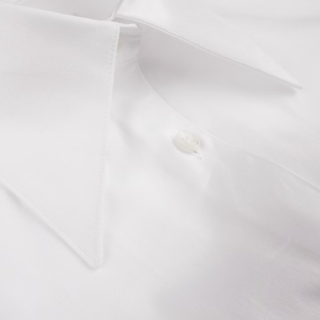 Ingrid Wide Collar Shirt - White