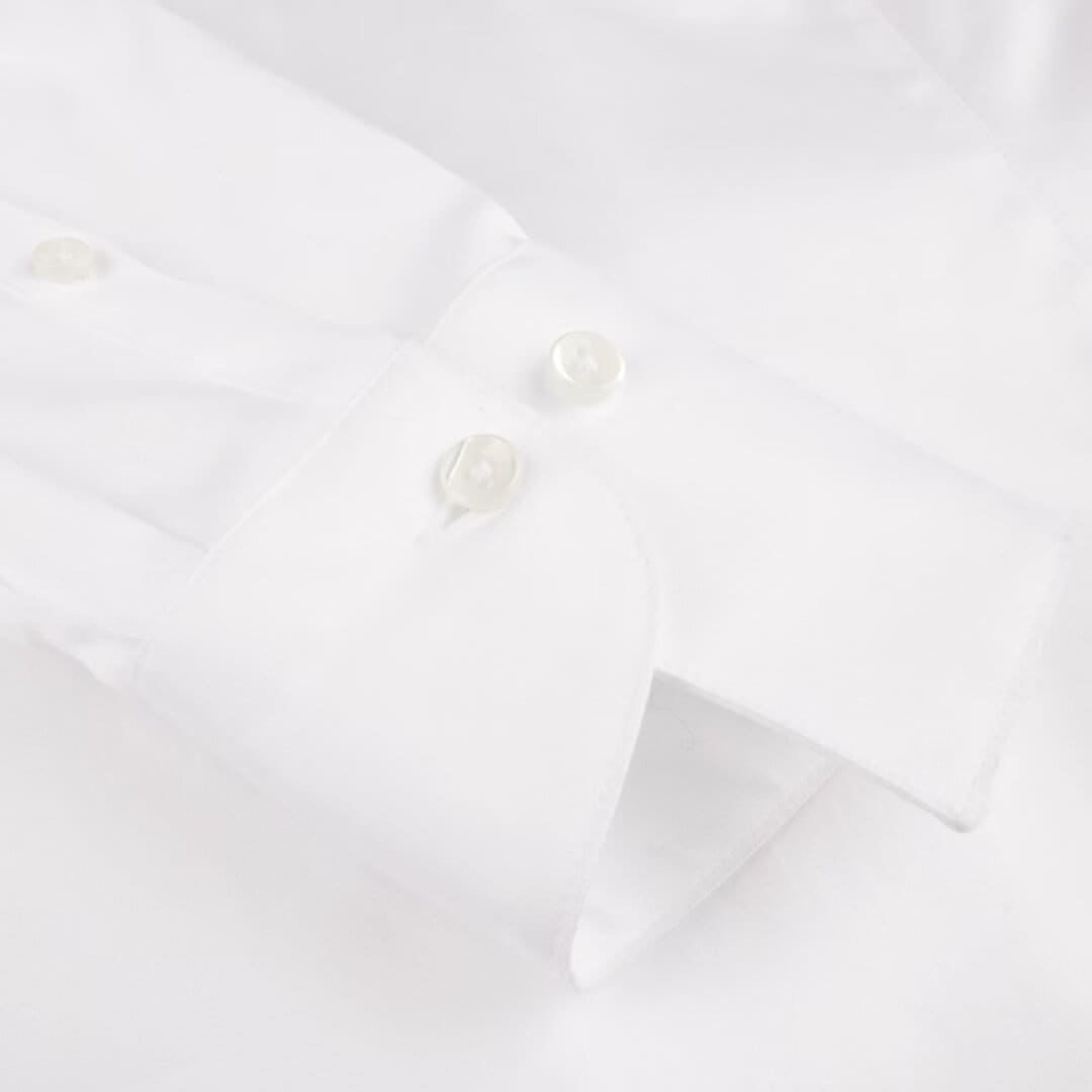 Ingrid Wide Collar Shirt - White