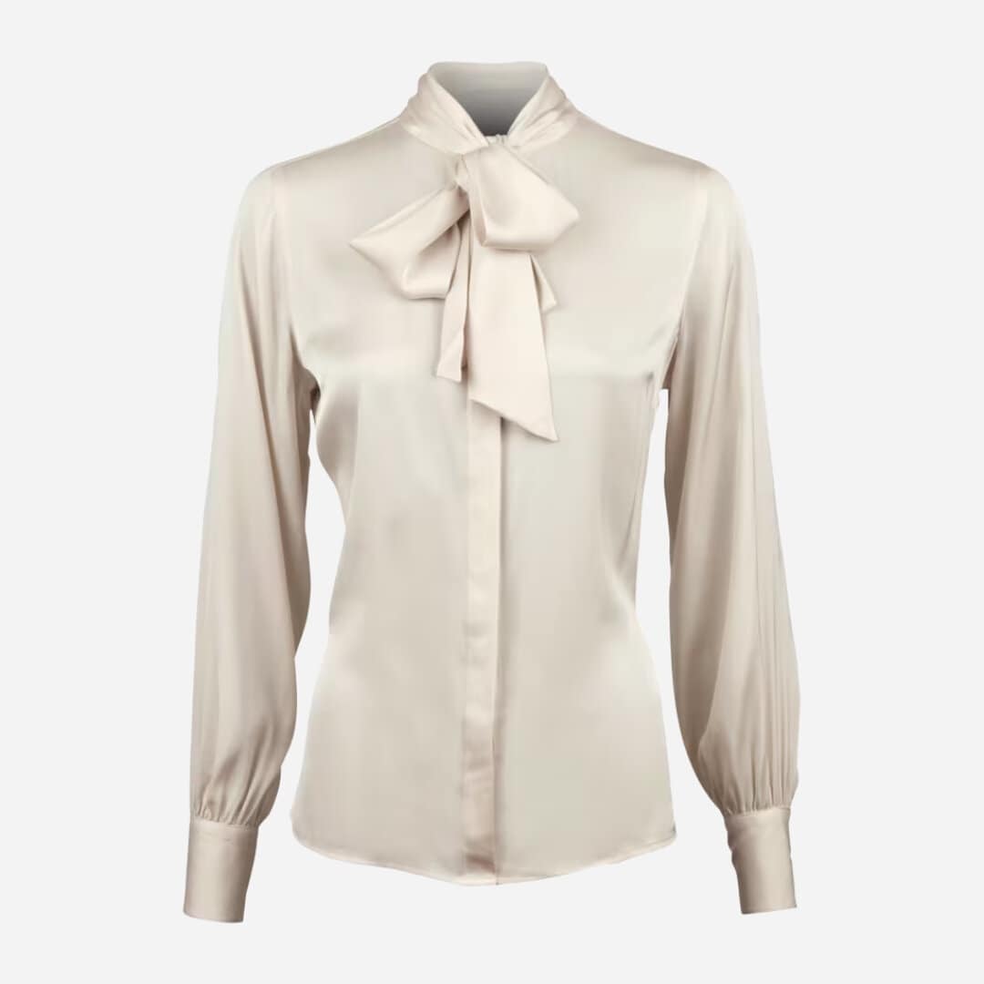 Selma Silk Blouse - Champagne