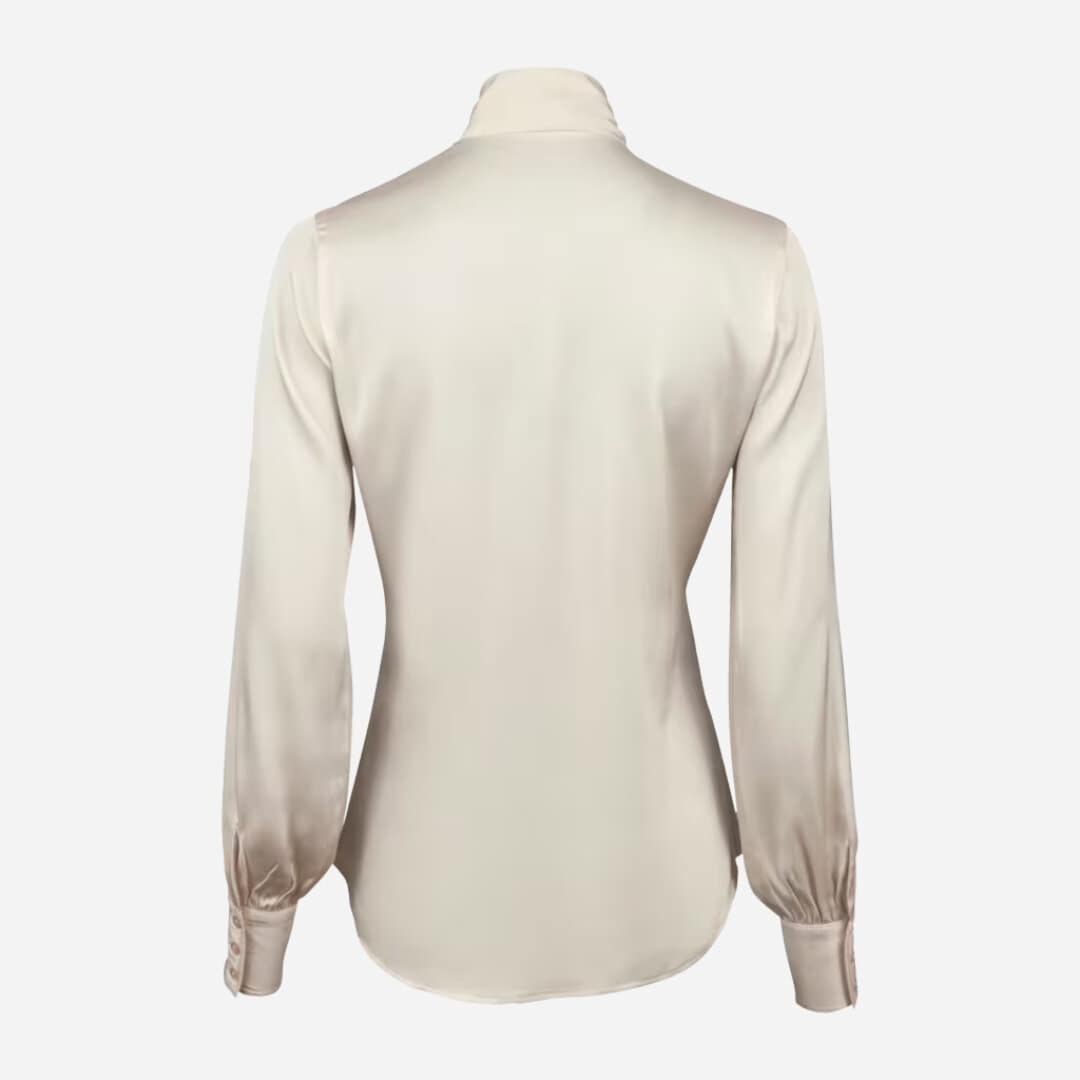 Selma Silk Blouse - Champagne
