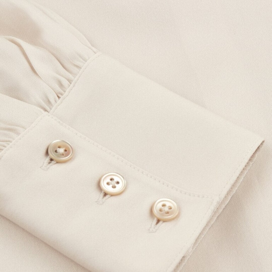 Selma Silk Blouse - Champagne