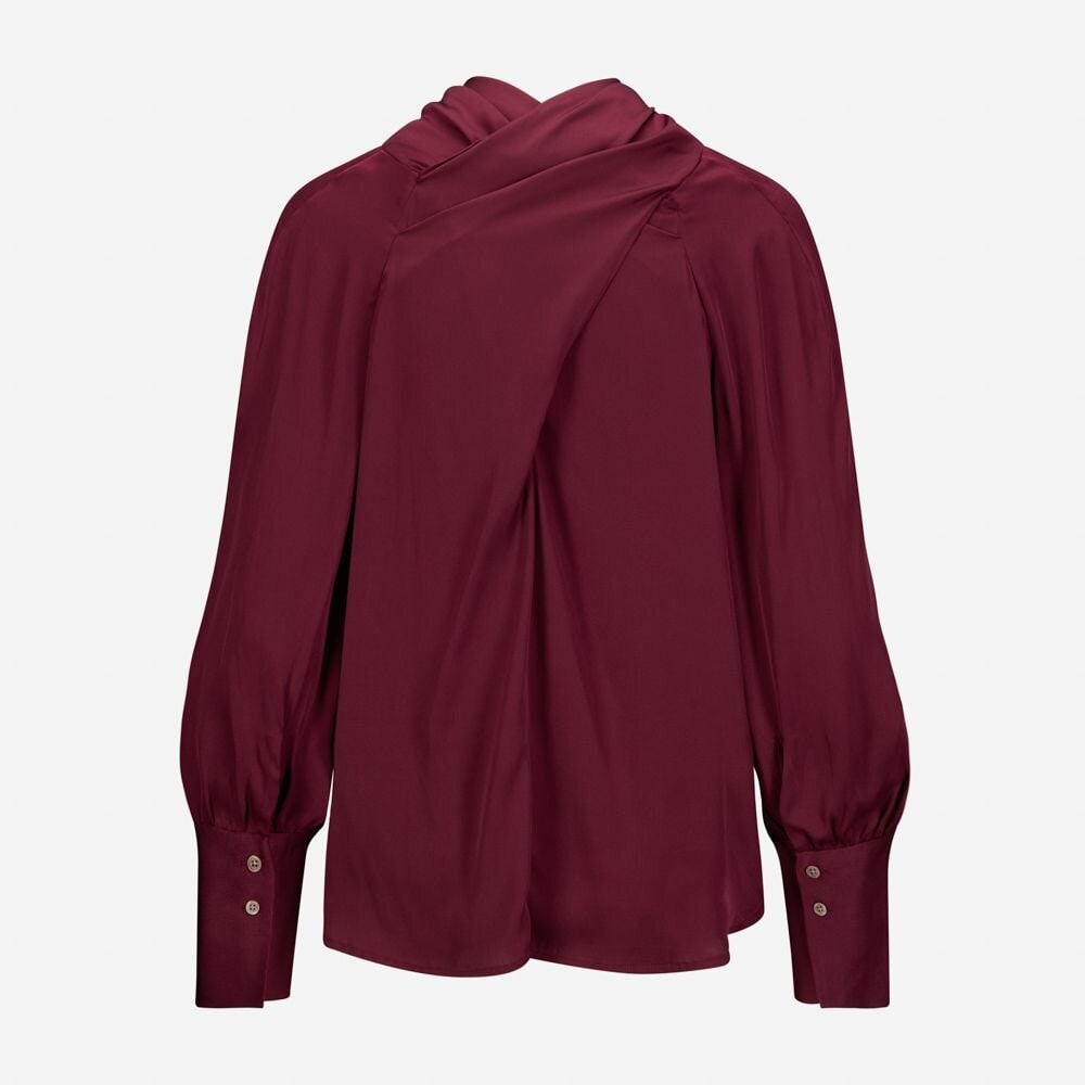 Kristine Blouse - Dark Red