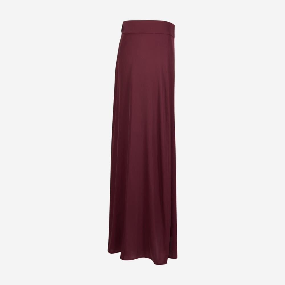 Jada Silk Skirt - Dark Red