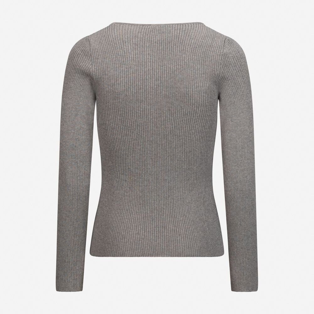Karolina V-Neck Knit - Light Brown