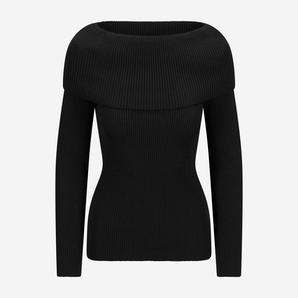 Klara Off Shoulder Knit - Black