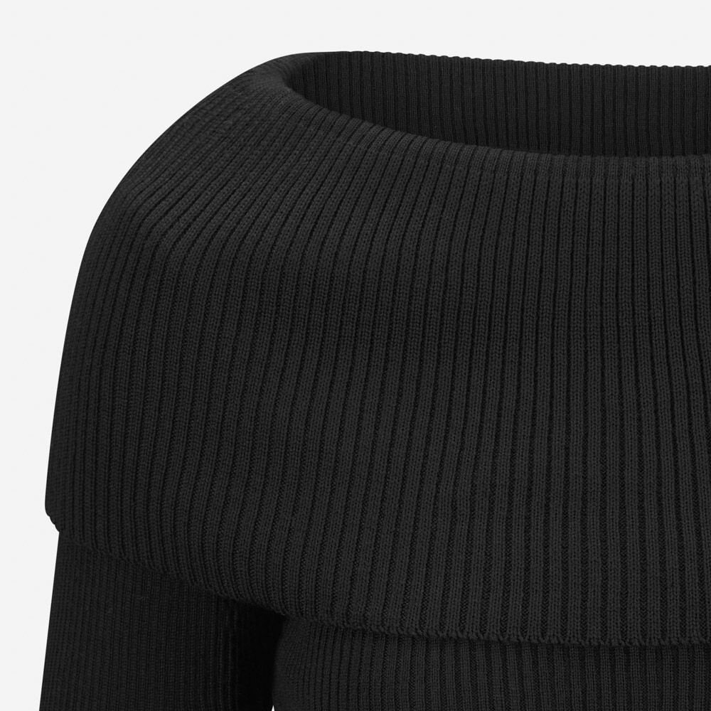 Klara Off Shoulder Knit - Black
