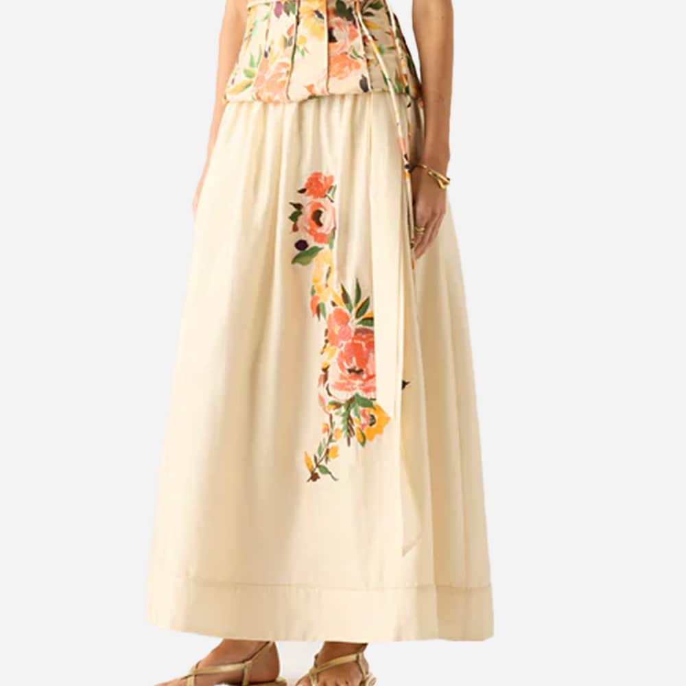 Soleil Midi Skirt - Ivory