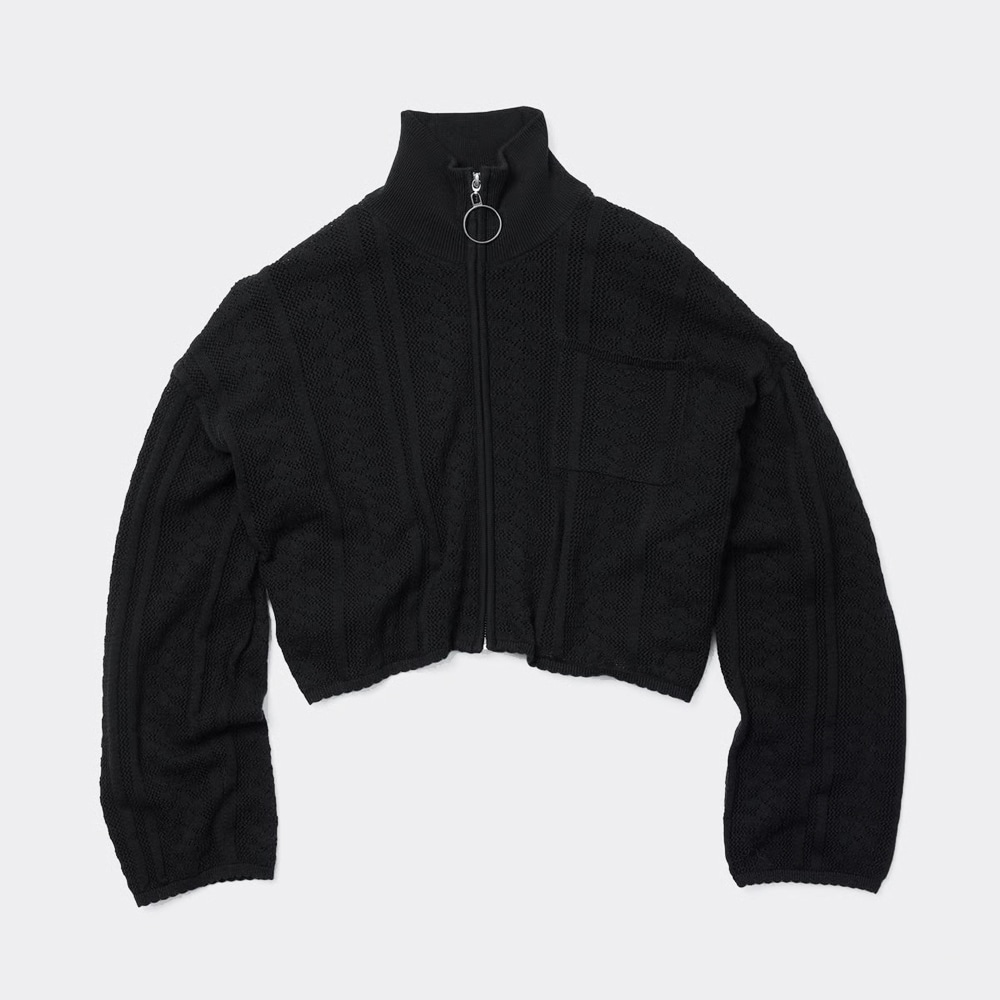 Tine Crochet Cardigan - Black