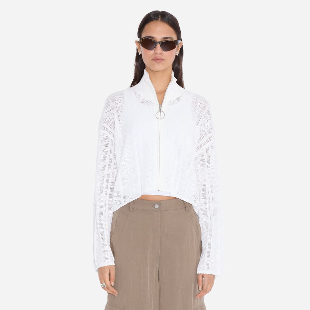 Tine Crochet Cardigan - Ecru