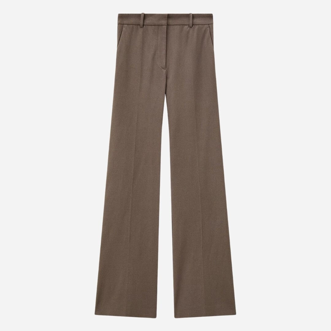 Tafira Gabardine Stretch Trousers - Mushroom