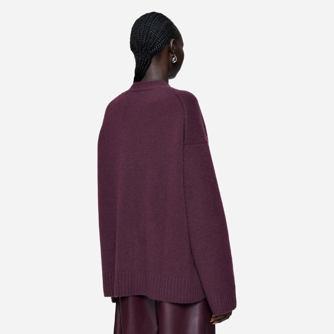 Luxe Cashmere Cardigan - Maraschino