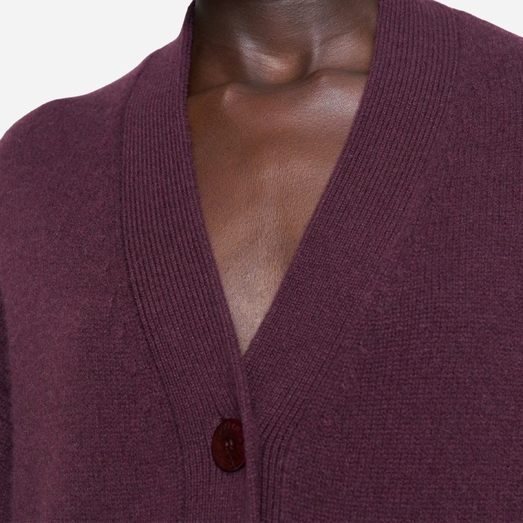 Luxe Cashmere Cardigan - Maraschino
