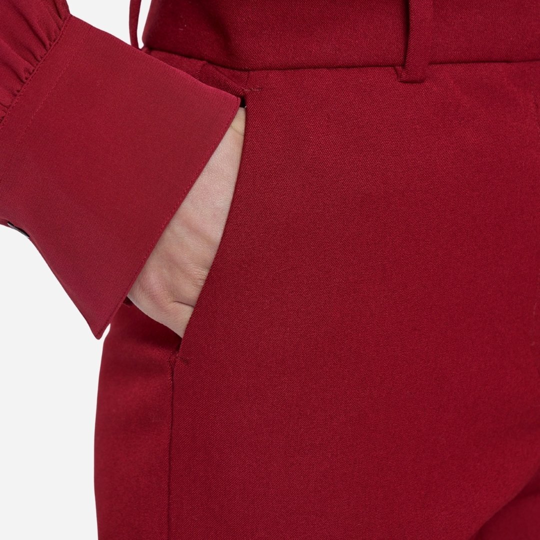 Tafira Gabardine Stretch Trousers - Ruby