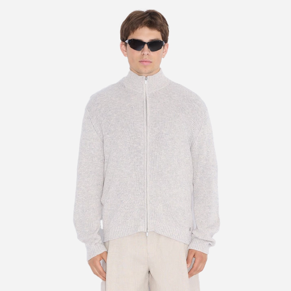 Atlantic Zip Cardigan - Blue Mix